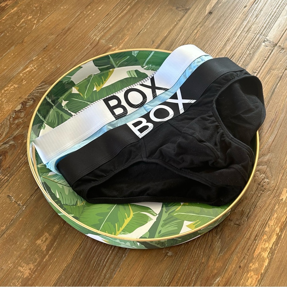 BOX Men’s Black Cotton Briefs
